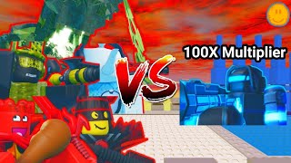 All 3 Star Boss VS 100X Multiplier Micro | The Battle Bricks screenshot 4