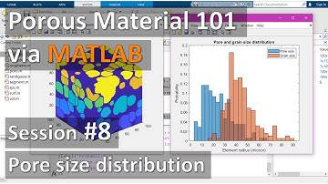 8- Pore size distribution [Porous Material 101 via MATLAB]