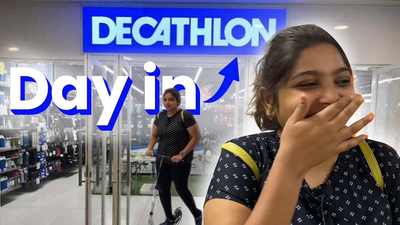 Day in DECATHLON Trying kickscooter for the first time YouTube