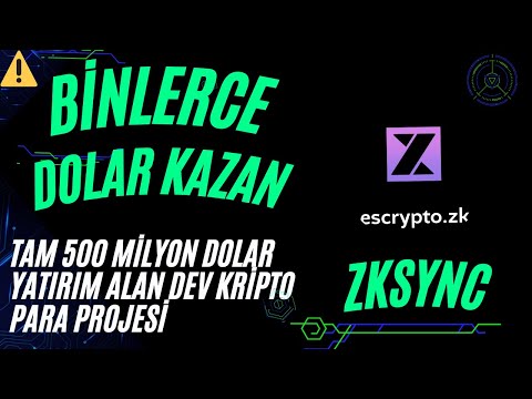 Binlerce Dolar Kazan! Zksync Era Ve Zksynzc Lite Dev Proje  İle Binlerce Dolar Kazan Airdrop Testnet