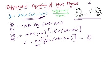 Differential Equation of Wave Motion - Derivation II Applied Physics