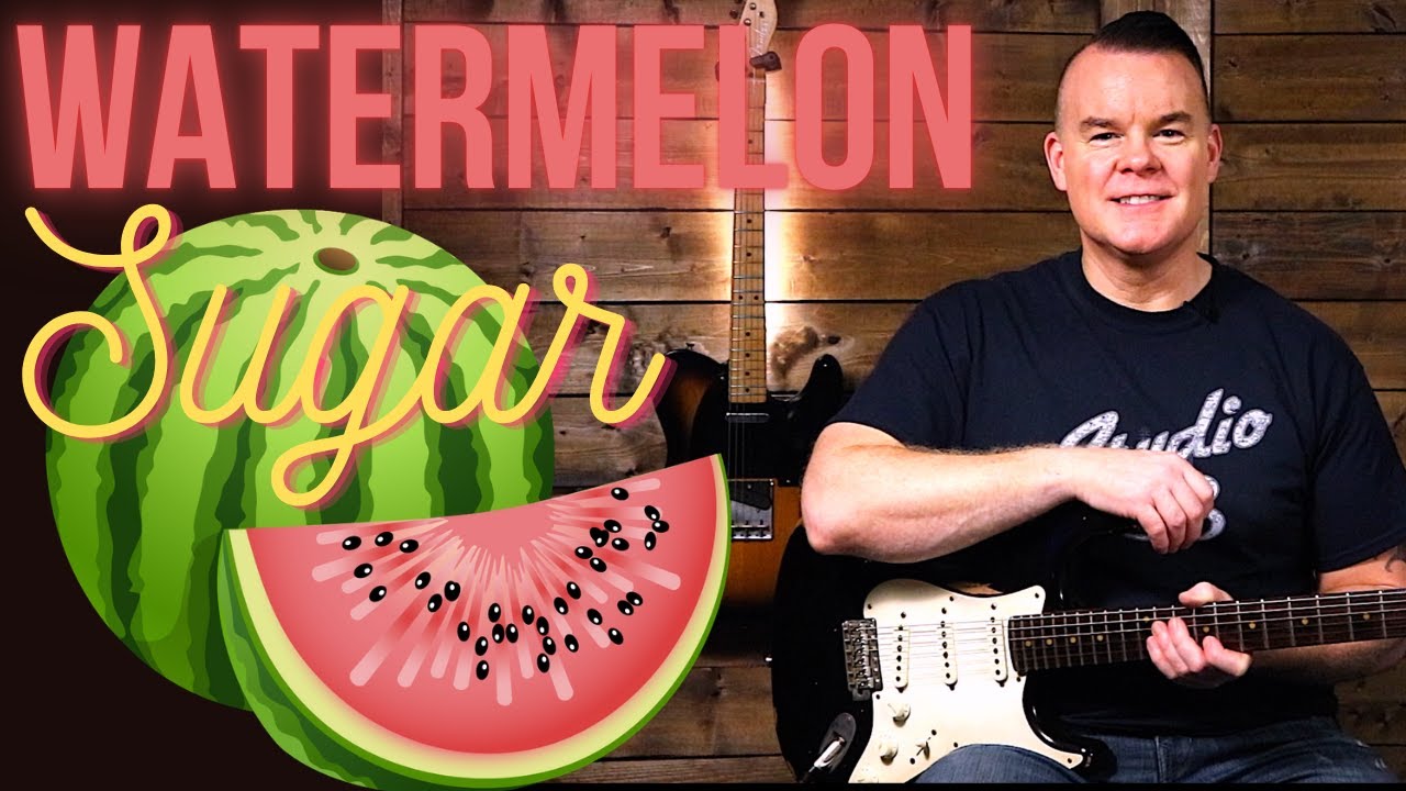 Watermelon Sugar Guitar Lesson / Tutorial How to Play on Acoustic and