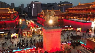 Experiencing nightlife of ancient Tang dynasty in modern Chinese city of Xi'an