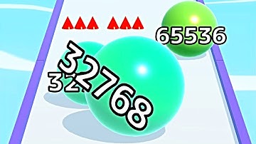 Ball Run Infinity Number Up To (128M, 256M, 512M, 1024M) ! All Levels Gameplay Part 93 android, ios