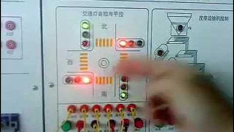 PLC traffic light control