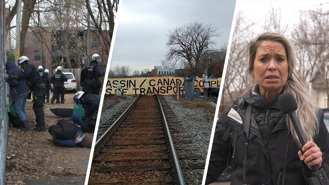 Far left anti-Israel activists arrested in Montreal for blocking railway