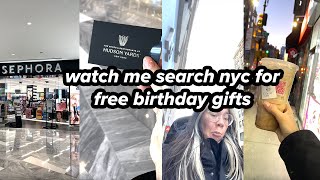 searching for free birt ay gifts nyc vlog