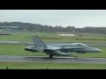 Canadian CF-18 Hornets depart Prestwick for Canada