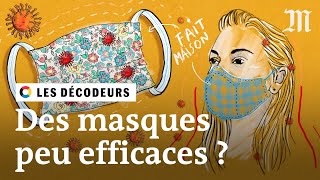 Coronavirus : les masques faits maison sont-ils efficaces ?