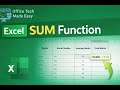 How to Use SUM Function in Excel to Calculate Total Marks
