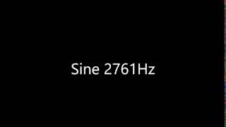 Sine 2761Hz Audio Only