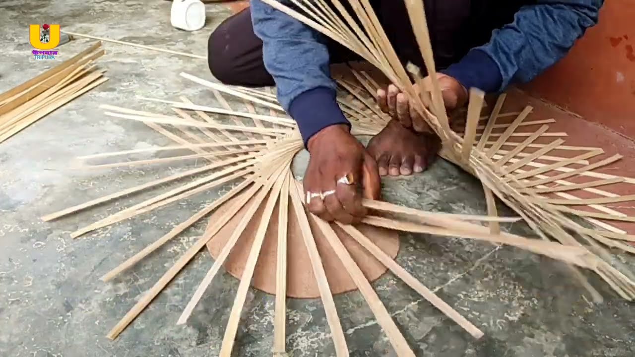 How to make Bamboo products / How to make Bamboo Basket/Bamboo Work /@Upahar_Tripura