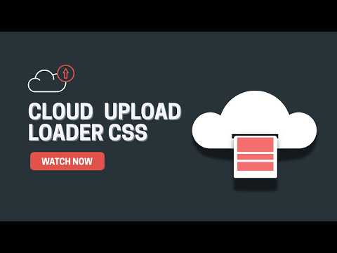 Cloud Upload Loader Animation in Pure CSS | No SVG No JavaScript