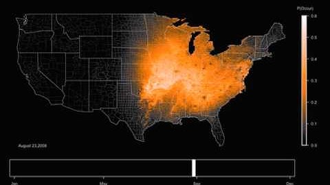 Spring migration of the indigo bunting from computer analysis of eBird data