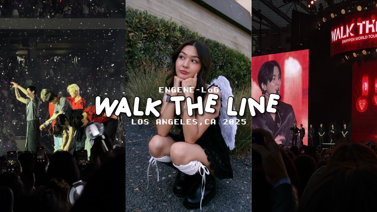 ENGENE-loG] ENHYPEN WALK THE LINE IN LA | meeting friends, merch