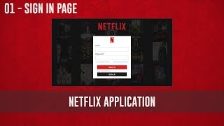 UI Speed Art - Netflix Sign-In Page screenshot 1