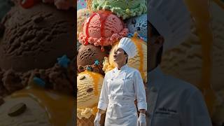 Giant Satisfying Ice Cream Tower 🍦✨ | ASMR Food Magic #shorts #satisfying