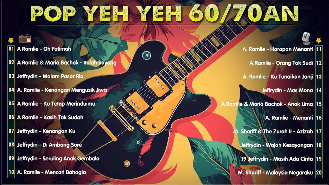 20 Lagu Pop Yeh Yeh yang buat hati orang Malaysia bergetar semula