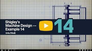 Example 14 – Shigley’s Machine Design | Step-by-Step Solution in Urdu/Hindi