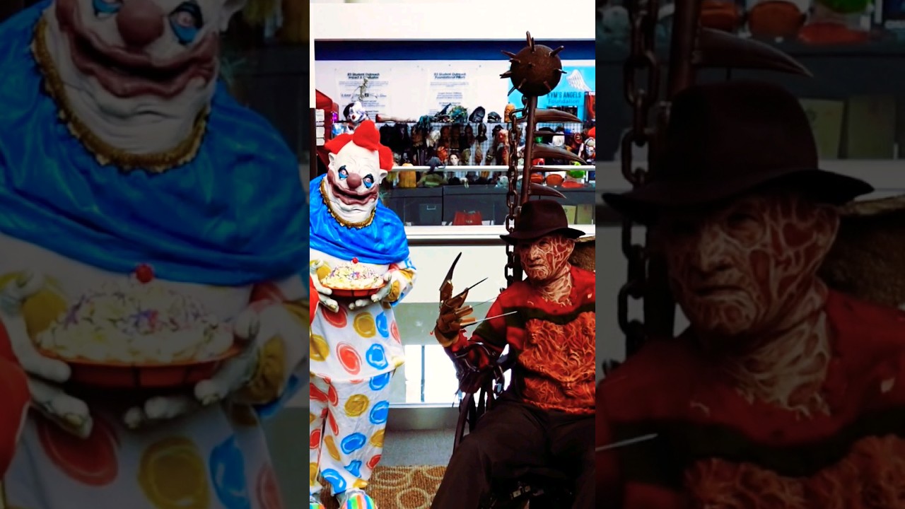 Big Pimping Freddy Krueger! #nightmareonelmst #killerklownsfromouterspace