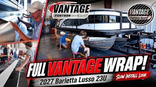 2027 Barletta Lusso 23U Gets a FULL Vantage Pontoon Wrap Guard