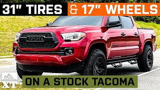 Stock 20162021 Tacoma | 31x10.5R17 | 17x9 Wheels  W&T Fitment