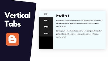 How To Add Vertical Tabs To Your Blogger Website - Live Blogger