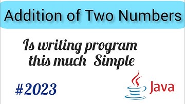 Addition of two Numbers in Java #fullstack #javaprogramming #programming #addition #Anjigoudclasses