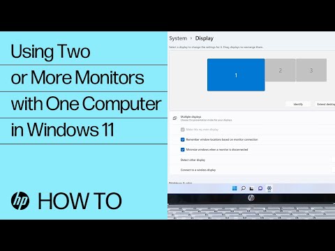 Using Two or More Monitors with One Computer in Windows 11 | HP Computers | HP Support