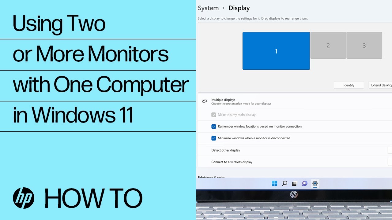 Using Two or More Monitors with One Computer in Windows 11