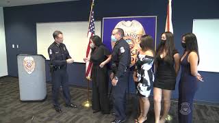 Sarasota Police Department Badge Pinning Ceremony