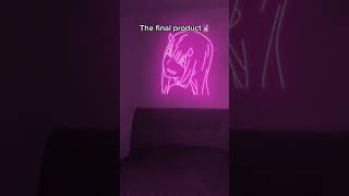 Creating a custom anime neon sign