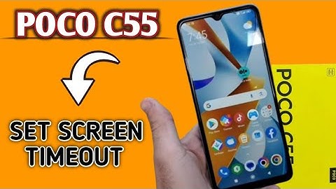 Automatic Screen Look After 30 Second, Poco C55 Time kaise change kare, How to set screen timeout