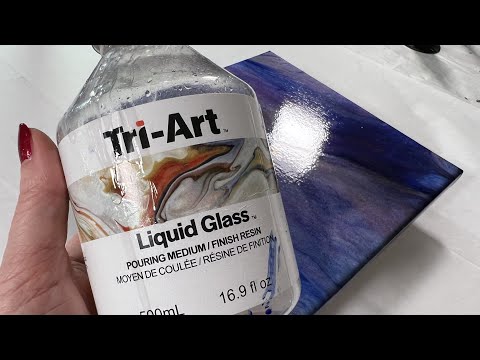 456) TRIART LIQUID GLASS Pouring Medium PRODUCT TEST Fluid Acrylic