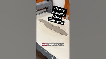 Slab roller tutorial. #ceramics #pottery