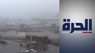 قتلى ومصابون بسبب سيول الأمطار الموسمية في صعدة في اليمن