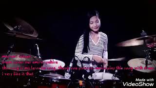 My farovite song cover by Nur amira syahira-mencari alasan drum cover