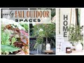 Fall Outdoor Spaces ~ Fall Porch Decor ~ Patio Decorating for Fall ~ Autumn Outdoor Spaces