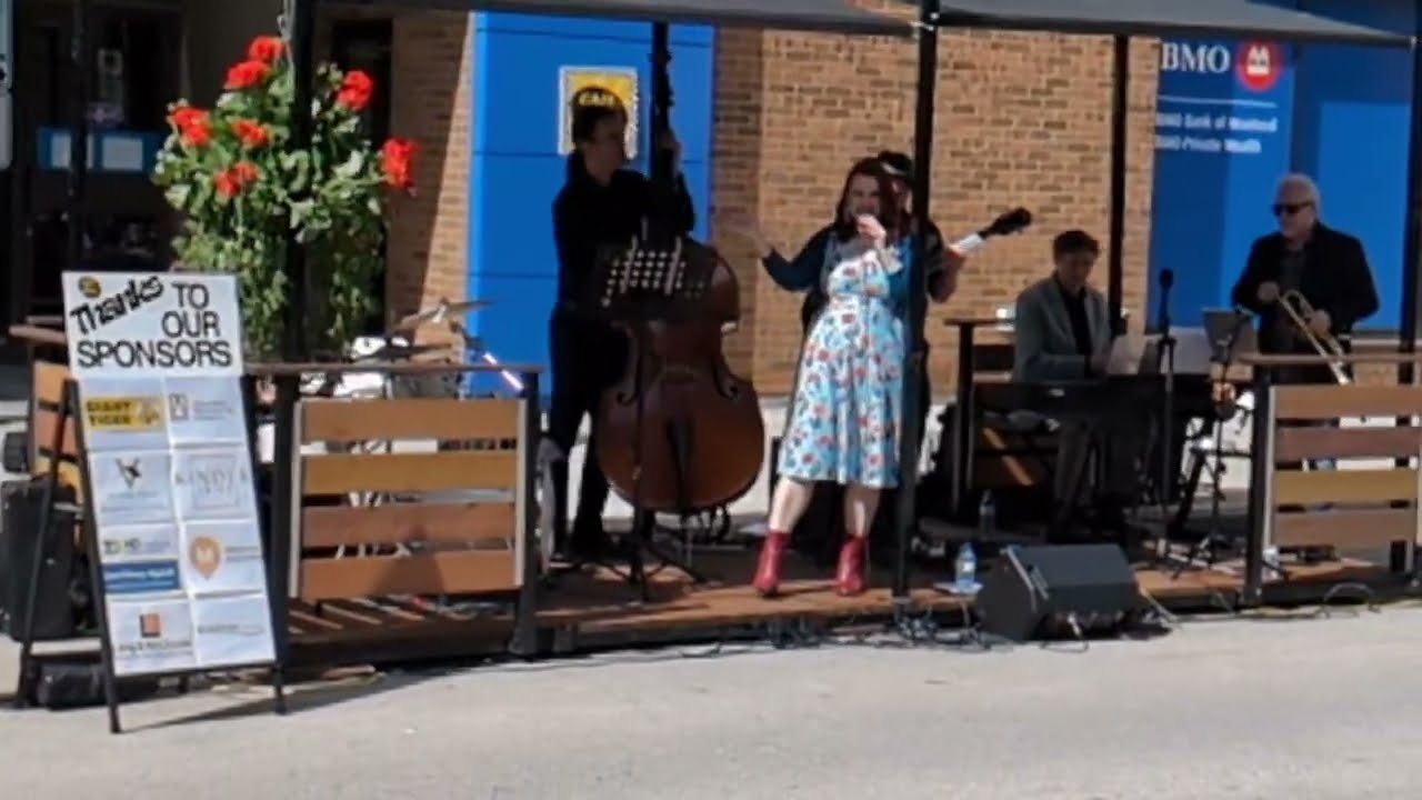 The standard swing/jazz song Bei Mir Bist Du Schön by Tia Brazda & friends @ Galt Jazz Summer Series