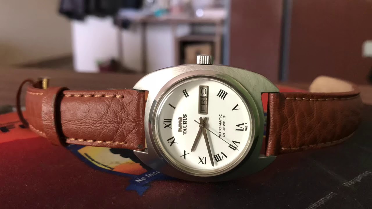 Hmt Taurus watch - YouTube