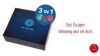 Epic Escapes Room Game Unboxing & Set Padlocks