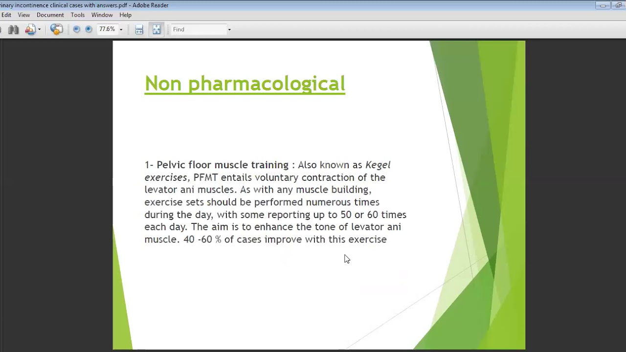 urinary incontinence tutorial zoom meeting