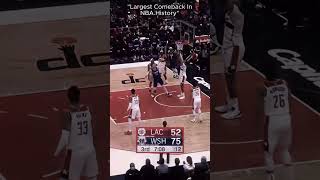 Largest Comeback In NBA history 🤯🍿#nba #clippers #comeback #nbahighlights  #basketball