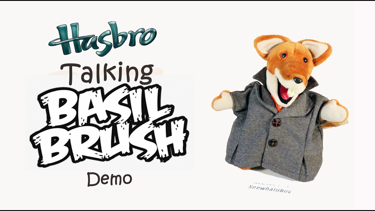 Basil Brush Talking Vintage Hasbro 2001 Large Plush Toy 14" (36 cm