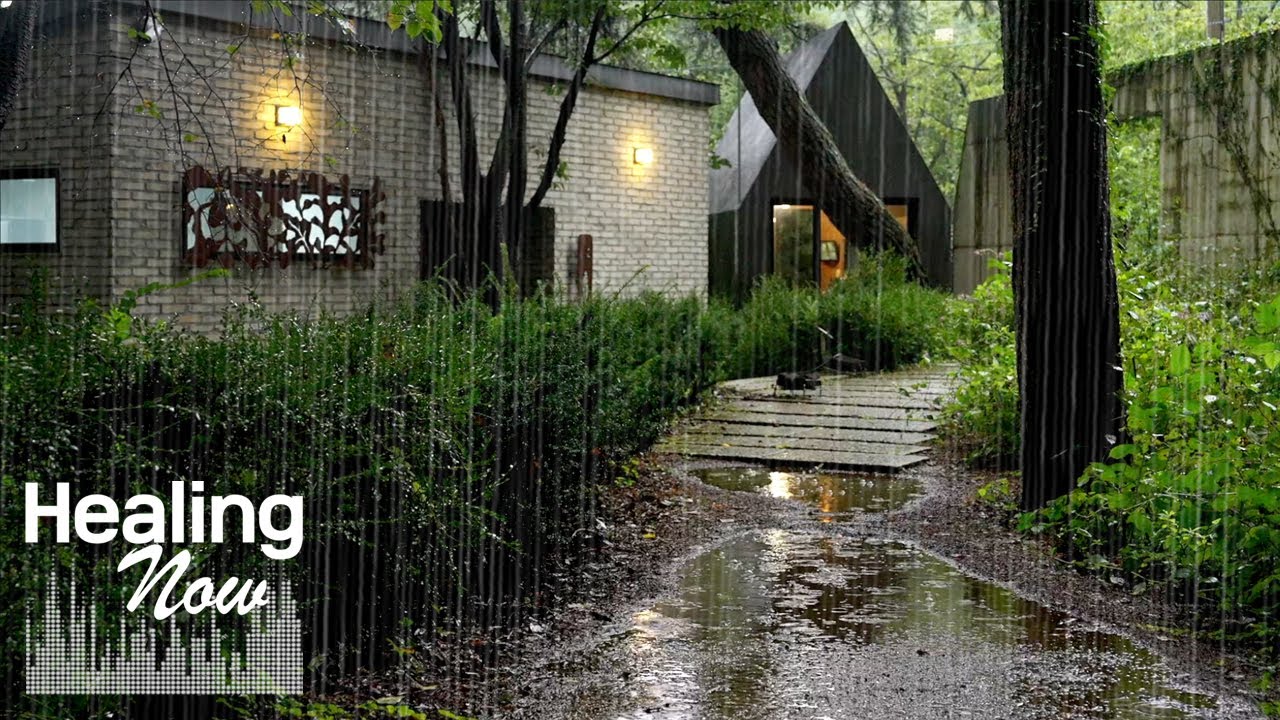 Звуки дождя, когда вы хотите спокойно заснуть - улучшить концентрацию, устранить шум в ушах, йога