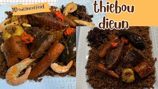 THIEBOU DIEUN  menu du dimanche en famille