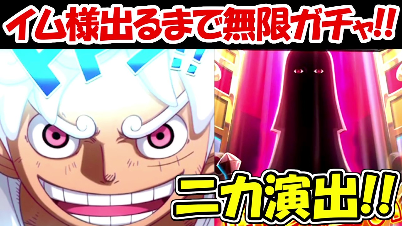 トレクル】確定のニカ演出！！イム様出るまで無限ガチャ！！【ONE 