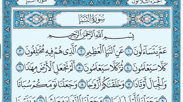 سورة النبأ مكتوبة / عبد الرحمن السديس