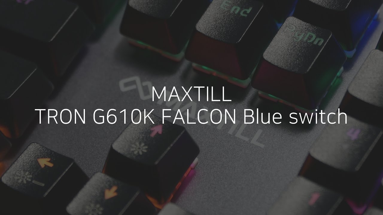 이 가격에 흡음재가!?, MAXTILL TRON G610K FALCON 청축 리뷰