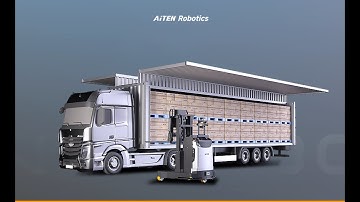 Revolutionizing Wing Truck Loading & Unloading with AiTEN ARV15 Autonomous Forklift!